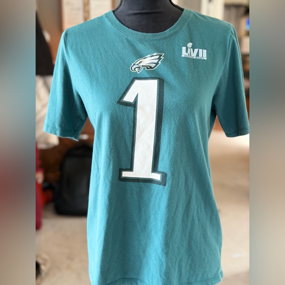 Nike Philadelphia Eagles #1 Hurts Youth Tee NFL Football Fan Shirt